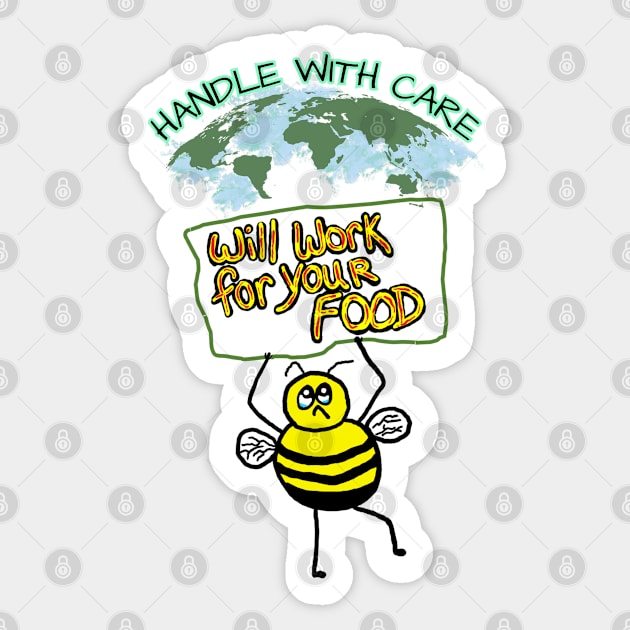 Save The Bees Sticker by BisKitsNGravy